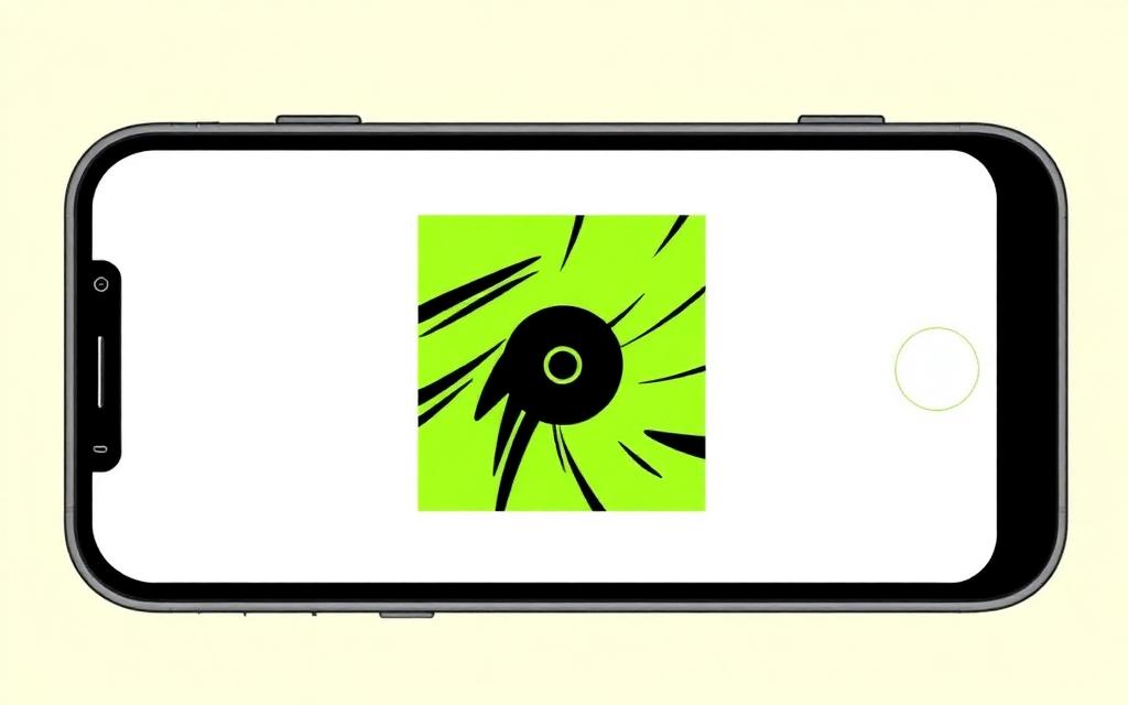 Phone screen showing the brat generator creating a lime green album cover